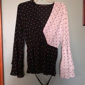 🌺Polka Dot Black/White Blouse🌺